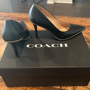 Coach heels mint condition!